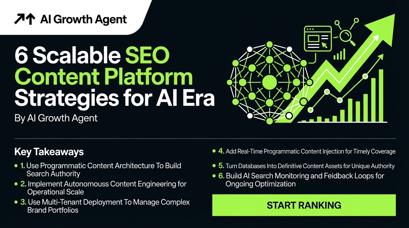 6 Scalable SEO Content Platform Strategies for AI Era
