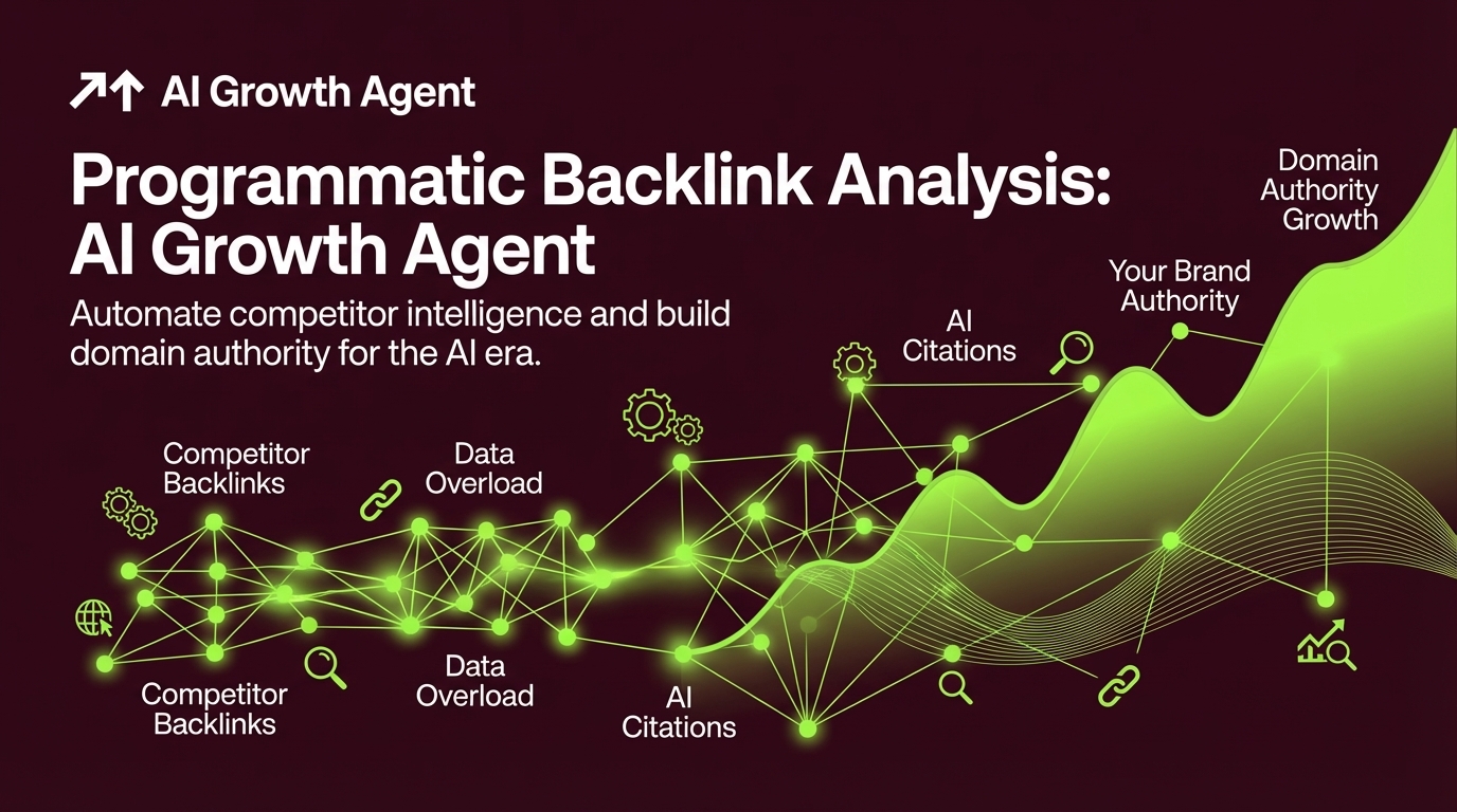 Programmatic Backlink Analysis: AI Growth Agent